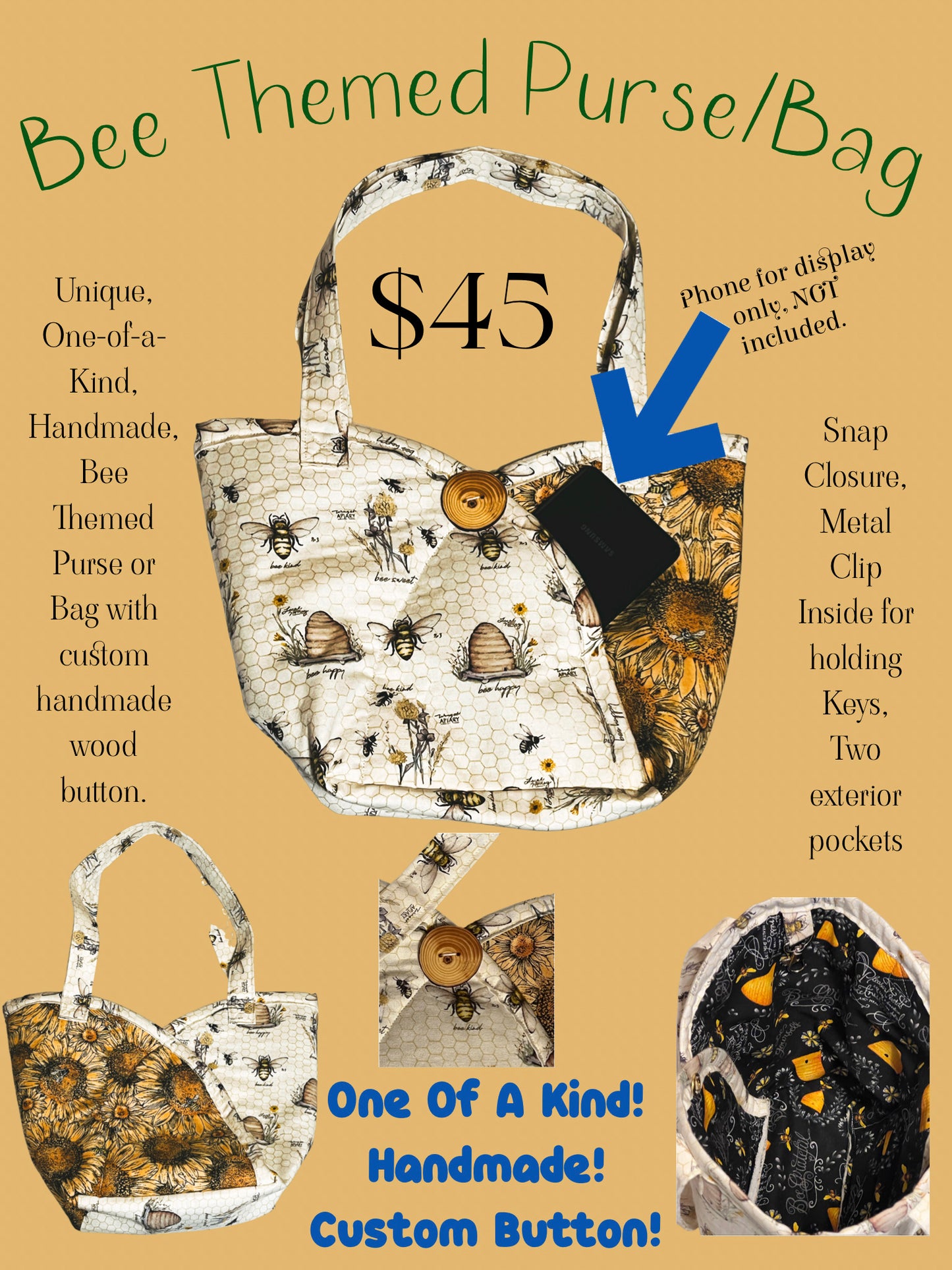 Handmade Purses Unique styles and prints