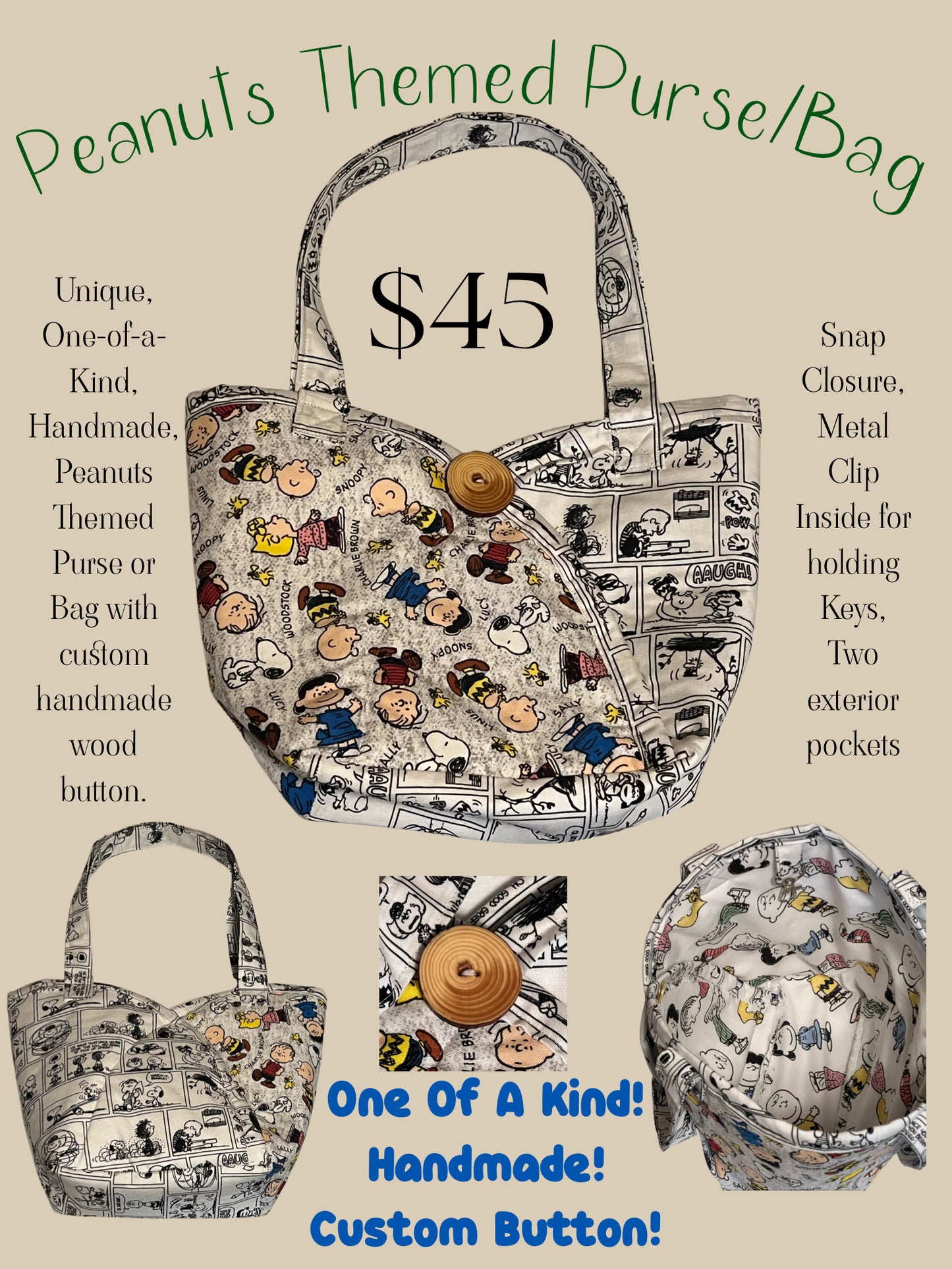 Handmade Purses Unique styles and prints
