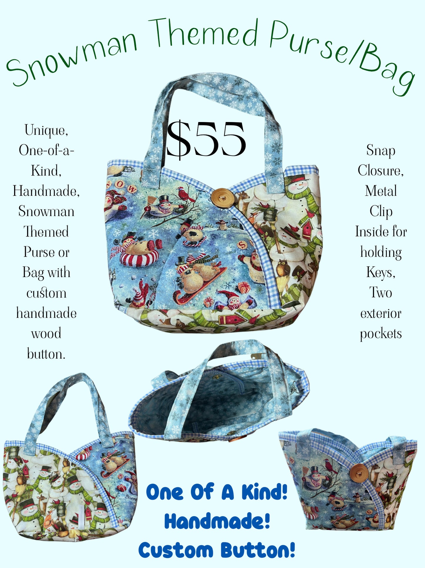 Handmade Purses Unique styles and prints